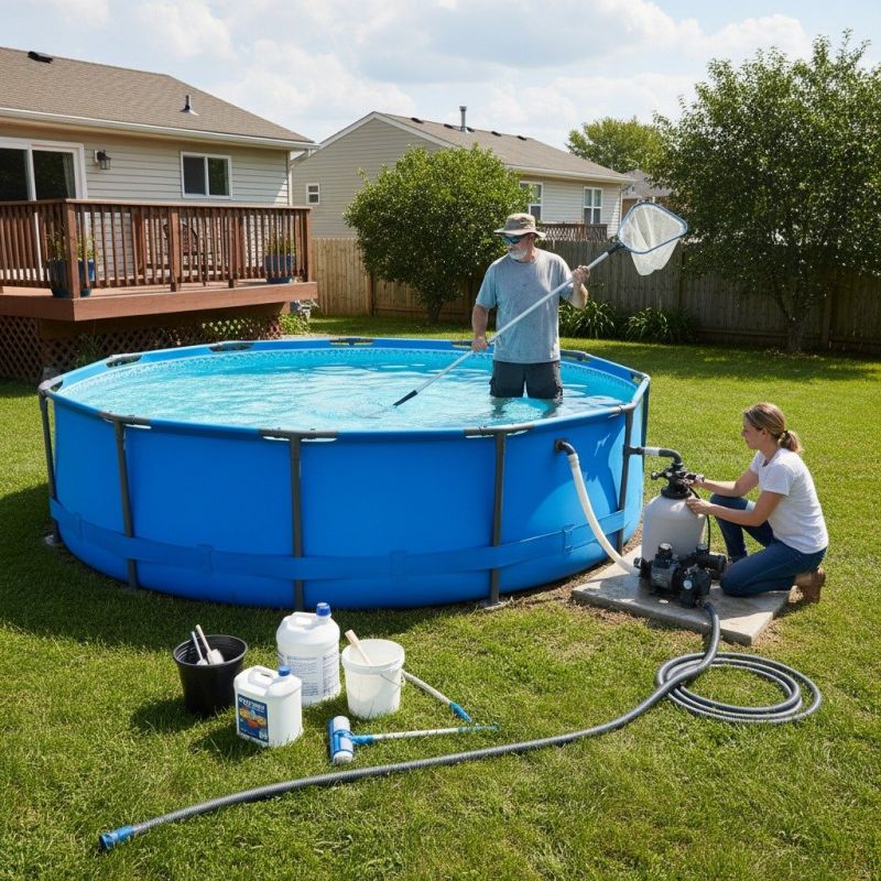 Above Ground Pool Servicing