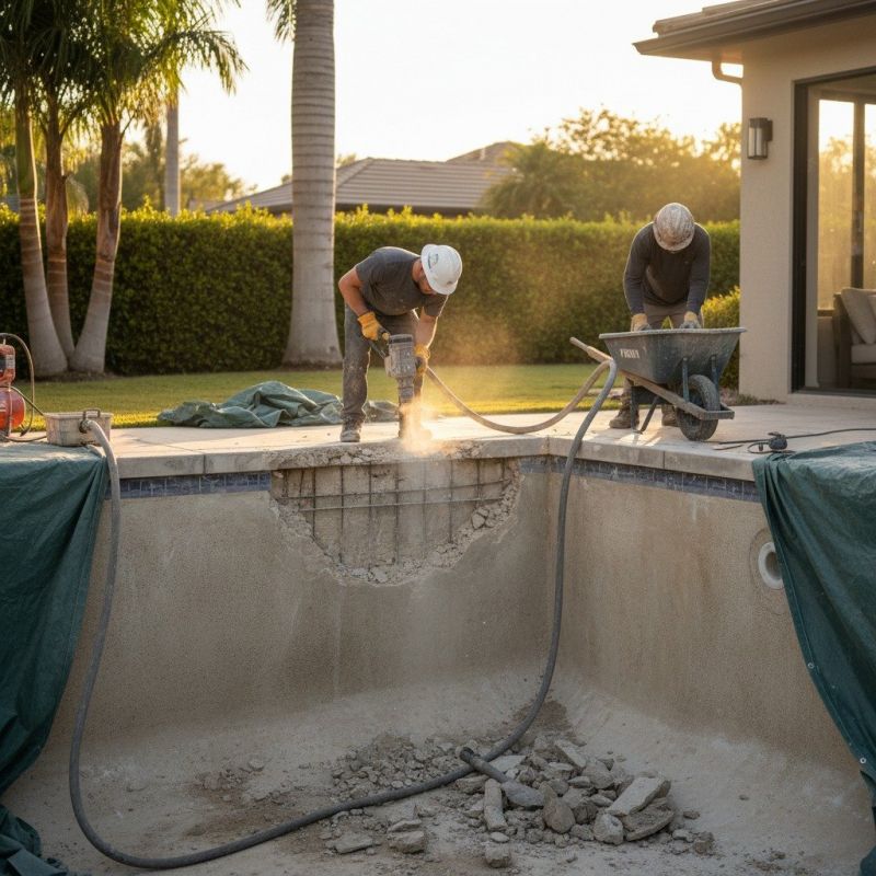 Gunite Pool Repair