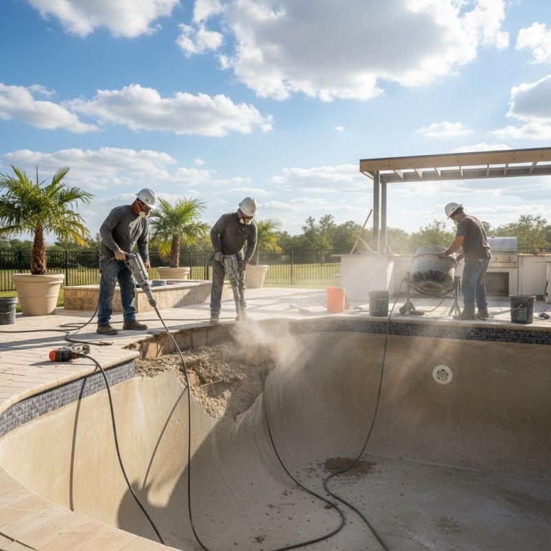 Gunite Pool Repair