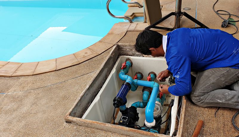 Inground Pool Plumbing Repair